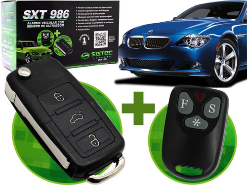 Alarme Automotivo Sistec Sxt986 Universal Com Chave Canivete