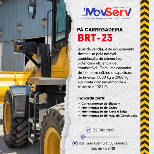 Pá Carregadeira Brt23 - Desempenho Máximo, Custo Mínimo!