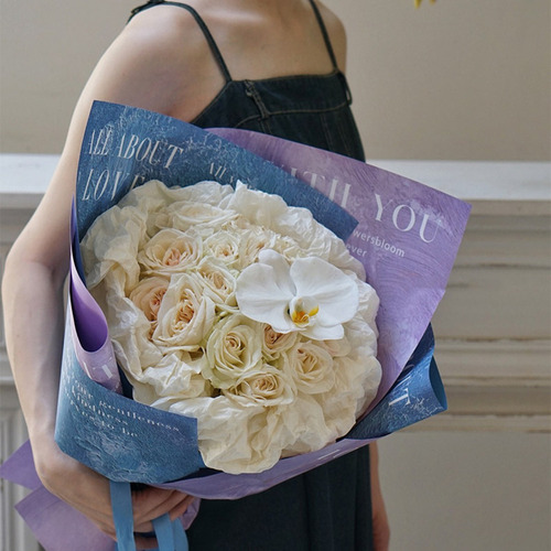 10 Folhas De Papel De Embrulho Dourado Para Buquês De Flores