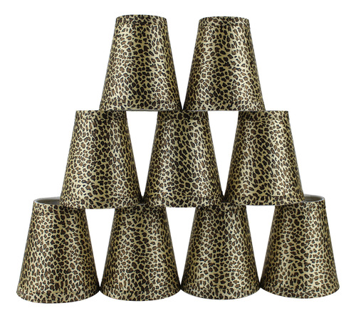 Animal Print Hardback Chandelier Lampara Sombra 3 5-inch