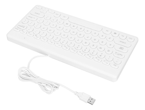 Mini Teclado Usb Con Cable 78 Teclas Diseño Ergonómico Poten