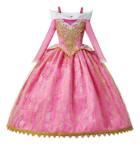 Vestido De Princesa Fiesta Para Niñas Bella Durmiente Aurora