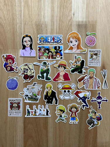 Stickers One Piece X 24 (4,5,6 Y 7 Cm)