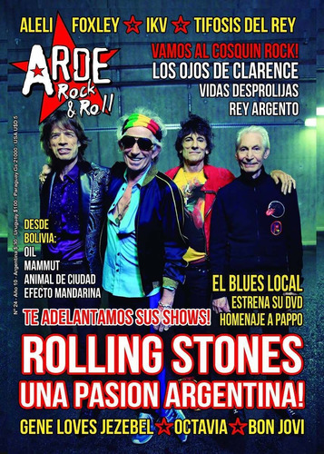 Revista Arde Rock & Roll - Nº24 Rolling Stones Bon Jovi