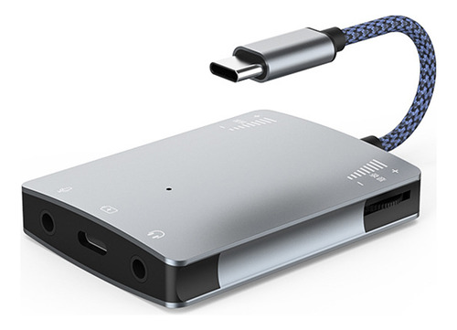 Altavoz Usb C Live Sound Card, Adaptador De Interfaz De Audi