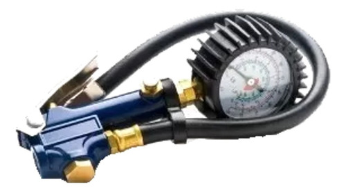 Imagen 2 de 5 de Medidor Inflador Neumáticos Con Manómetro 220psi Bremen 6793