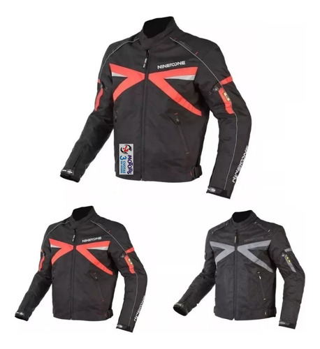 Jm Campera Cordura Nine To One Volt Negro Rojo Nto