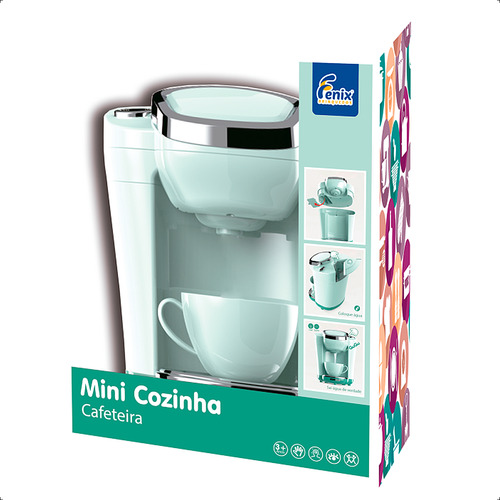 Mini Cozinha Cafeteira Infantil Com Acessorios Luz E Som