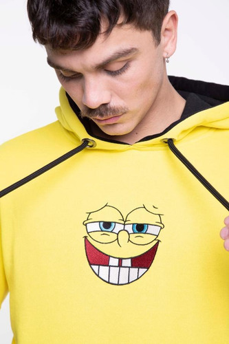 Poleron Hombre Zoo York Bob Esponja Amarillo
