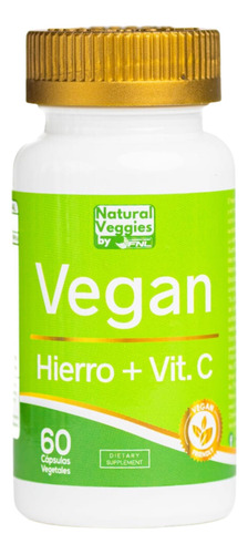 Hierro Complex Con Vitamina C Vegan 60 Capsulas Fnl
