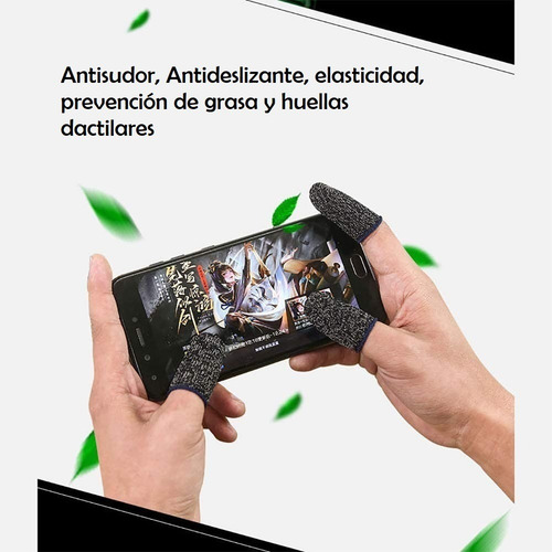 2 Pack Guantes De Dedo Gaming A Prueba De Sudor