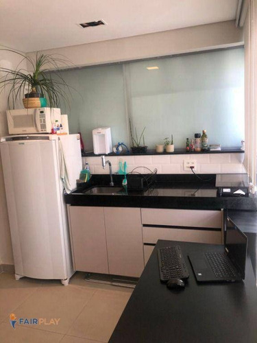 Imagem 9 de 26 de Apartamento Estilo Studio, Um Dormitorio, Uma Vaga De Garagem, 30m De Area Util, No Brooklin ! - Ap6492
