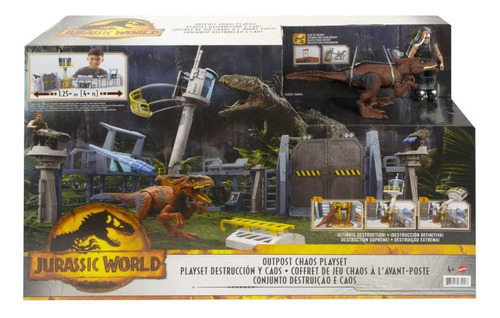 Jurassic World Conjunto Destruicao E Caos Playset Gyh43