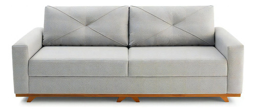 Sofá Argos Figueira 225cm Lino 2074 Color Gris