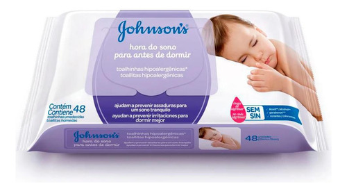 Toallitas Humedas Johnson &johnson Dulces Sueños 48 Unidades