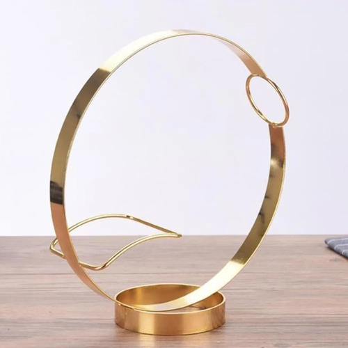 T-soporte Para Botellas De Vino De Hierro En Forma De Dorado