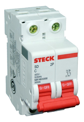 Termomagnética Steck 2x10a 3ka Sdd62c10