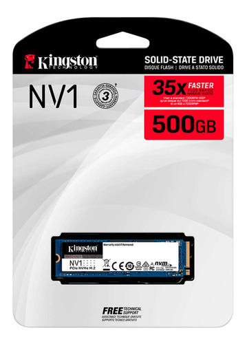 Disco Ssd Kingston M.2 500gb Nv1 Snvs/500g | Lifemax