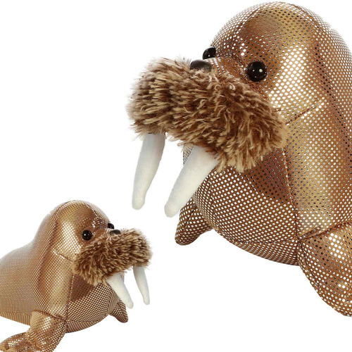 Imagen 6 de 10 de Peluche Morsa Titanio Brillante Juguete Aurora Niño Niña Ax®