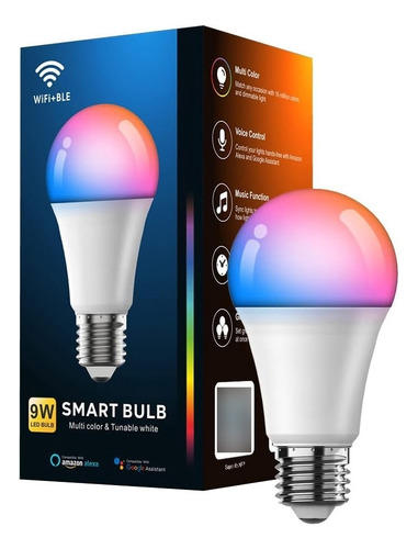 Foco Inteligente Smart Bulb Google Y Alexa