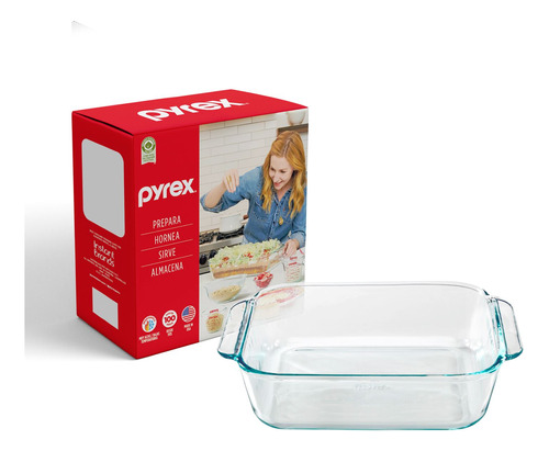 Pyrex - Fuente Cuadrada De 1.4 Lt C/caja