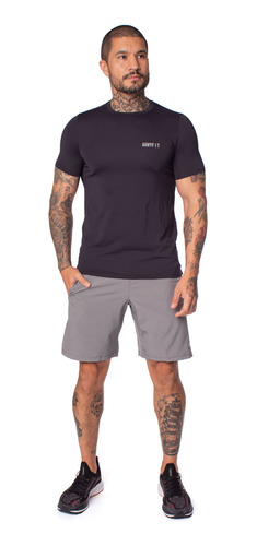 Camiseta Masculina Estilo Do Corpo Armyfit Preto