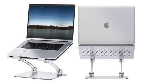 Stand Ajustable Wiwu Para Macbook O Laptop S700 Color Plateado