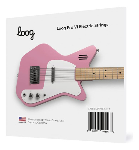Loog Cuerda Guitarra Electrica Pro Vi