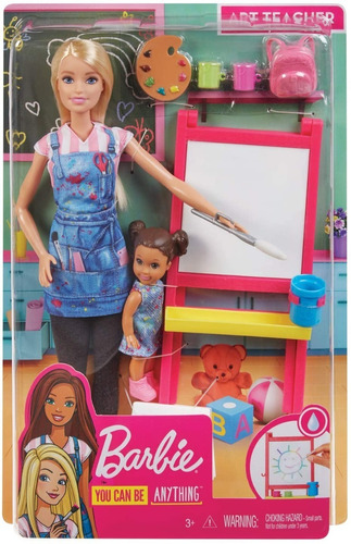 Muñeca Barbie Profesional Profesora De Arte + Accesorios 