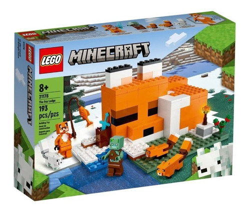 Lego Minecraft El Refugio-zorro 21178 Set Original 