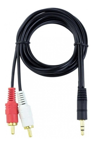 Cable Auxiliar Plug 3.5 A 2 Rca 1.5 Mt Audio Macho