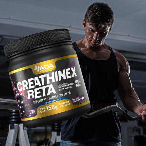 Pote Creathinex Beta Sabor Uva 150g Suplemento Pré Treino