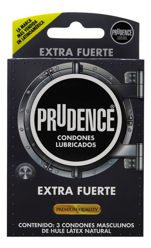 Condones De Látex Prudence Extra Fuerte 3 Condones