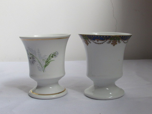 2 Copos Taça Mazagran Porcelana Limoges Colecionador França