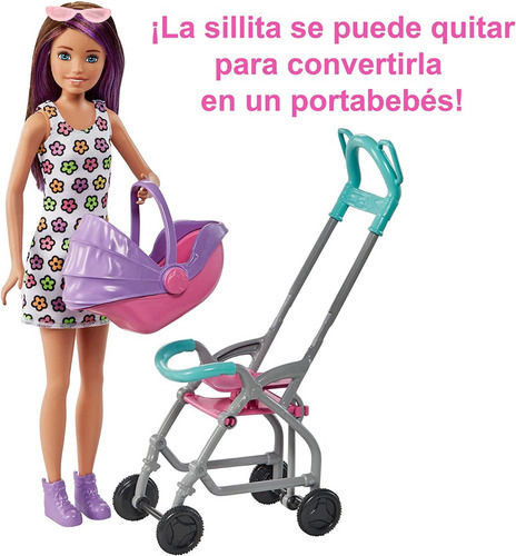 Muñeca Barbie Skipper Babysitters Tarde De Paseo Niñera