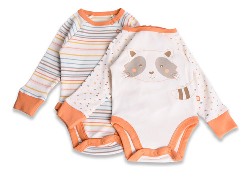 Pack 2 Pzas Body Bebé Niño Multicolor Pillin