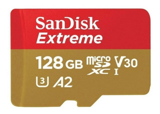 Tarjeta de memoria SanDisk SDSQXA1-128G-GN6MA Extreme con adaptador SD 128GB