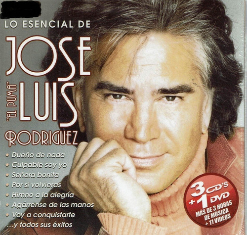 Lo Esencial De Jose Luis Rodriguez  El Puma  3cd's+1dvd
