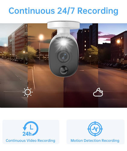 Swann Sistema De Seguridad De 8 Camaras Con Luz, 2k