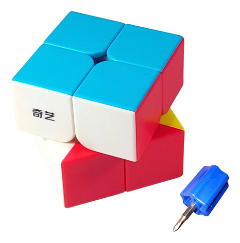 Cubo Rubik 2x2 Qiyi Qidi S 2x2x2 + Destornillador Moyu Color De La Estructura Stickerless
