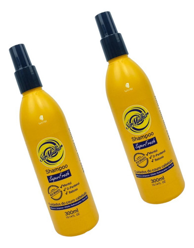 Combo 2 Shampoos Spray Limpeza Eficaz Para Cabelo Trançados