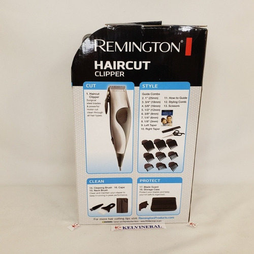 Maquina De Recortar Remington Hair Clipper 18 Piezas
