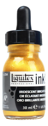 Tinta Acrílica Liquida Ink 30ml Iridescent Bright Gold 234