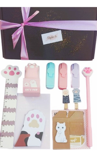 Box (incl Caja) Papelería Accesorios Escritorio Cute Kawai S