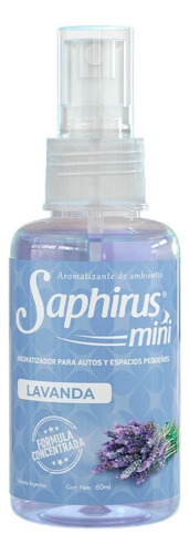 Aromatizador Saphirus Mini Spray Lavanda 60ml