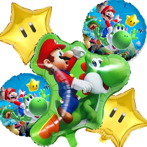 5pzs Globos Para Super Mario Bros Cumpleaños Decoraciones