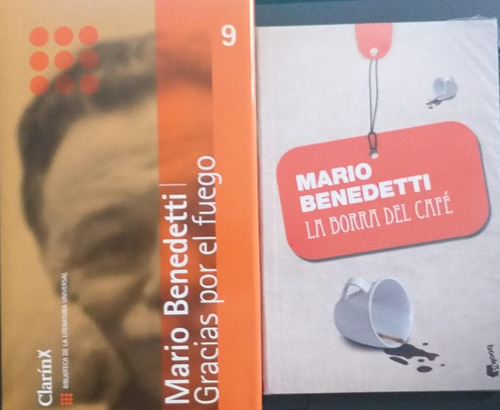 2 Libros Benedetti Gracias Por El Fuego + Café Booket