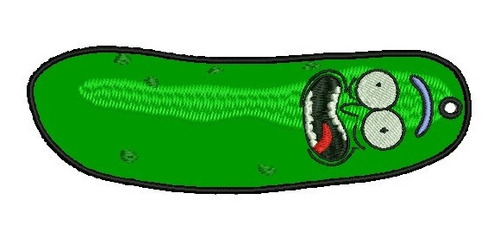 Llavero Pickle Rick Pepinillo Rick Bordado Rick And Morty