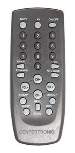 Control Remoto Para Tv,, Daka, Cce,, Civerlux 
