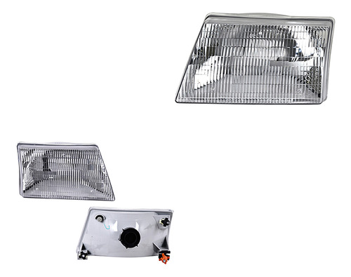 Par Juego Faros Mazda Pick Up 1998 - 2000 Depo Sxc